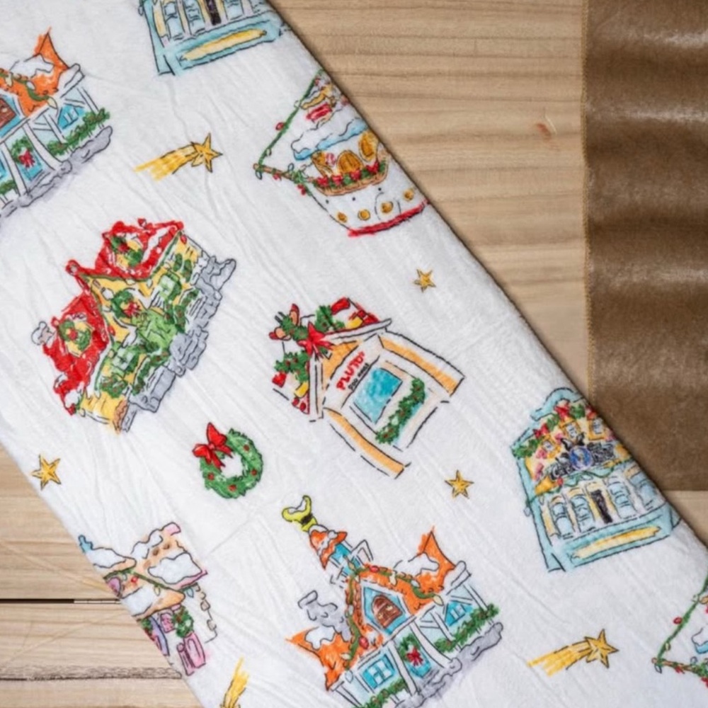 Disney Toontown Christmas blanket